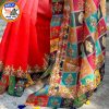 Chiffon Saree With Mirror Work 02