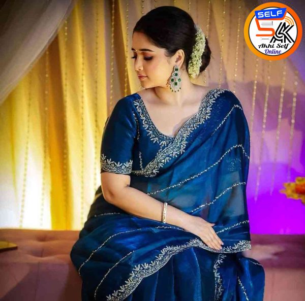 Georgette Embroidery Sharee