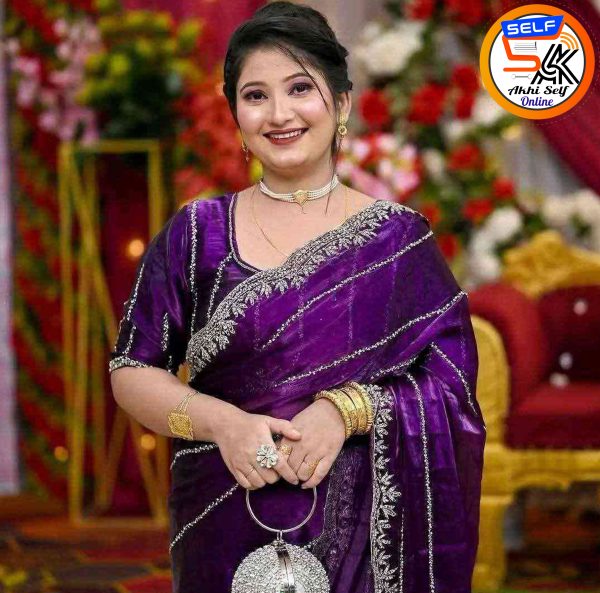 Georgette Embroidery Sharee